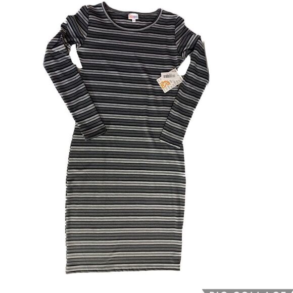 $5 item/ NWT LULAROE Long sleeve striped dress - Picture 4 of 10